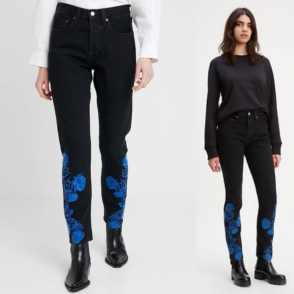 Levi's Denim - NWT Levi's Embroidered 501 Skinny Jeans